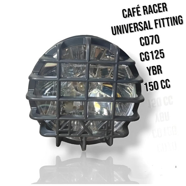 Cafe racer headlight for 70cc and 125cc bikes Simple to set up Headlight for bikes - GlowLaa.com