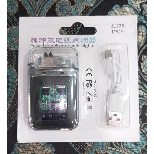 Electric Lighter - Charging Lighter Creative Personality - Cigarette Lighter | Electric Rechargeable Cigarette Lighter ( Random Color )