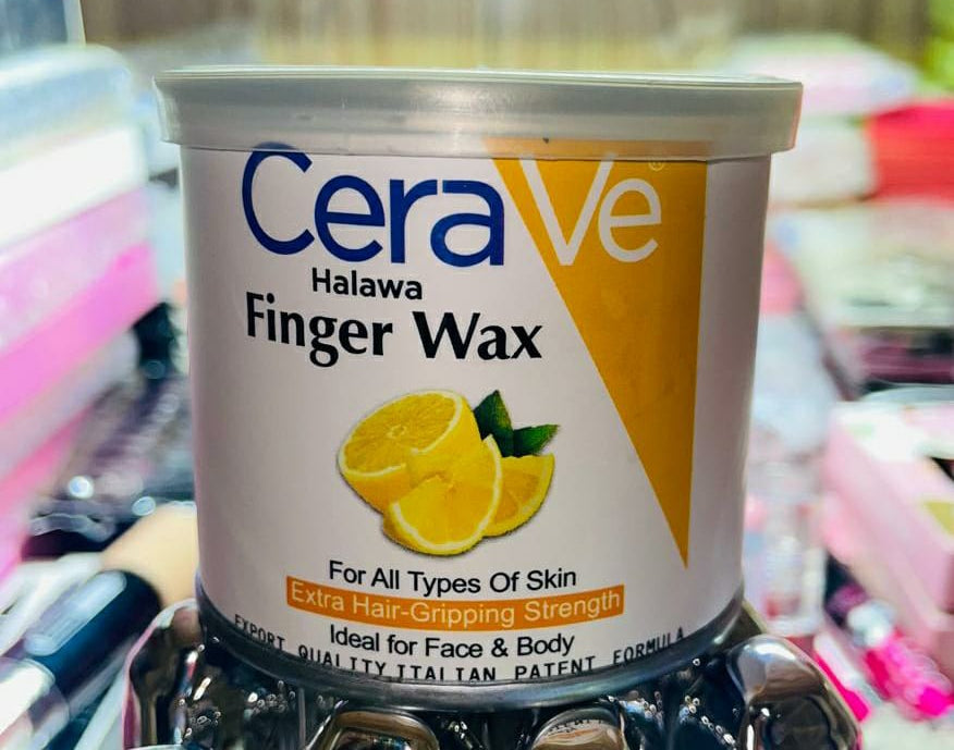 1 Piece CeraVe Halawa Finger Wax | Formulated With Nourishing Ingredients | Ideal for Face & Body 170g - Charcoal