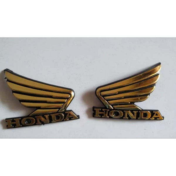 4-Piece Tenki & Tappa Monogram Set for CD70 – Universal Honda Style Badges | Best Quality Mono Set