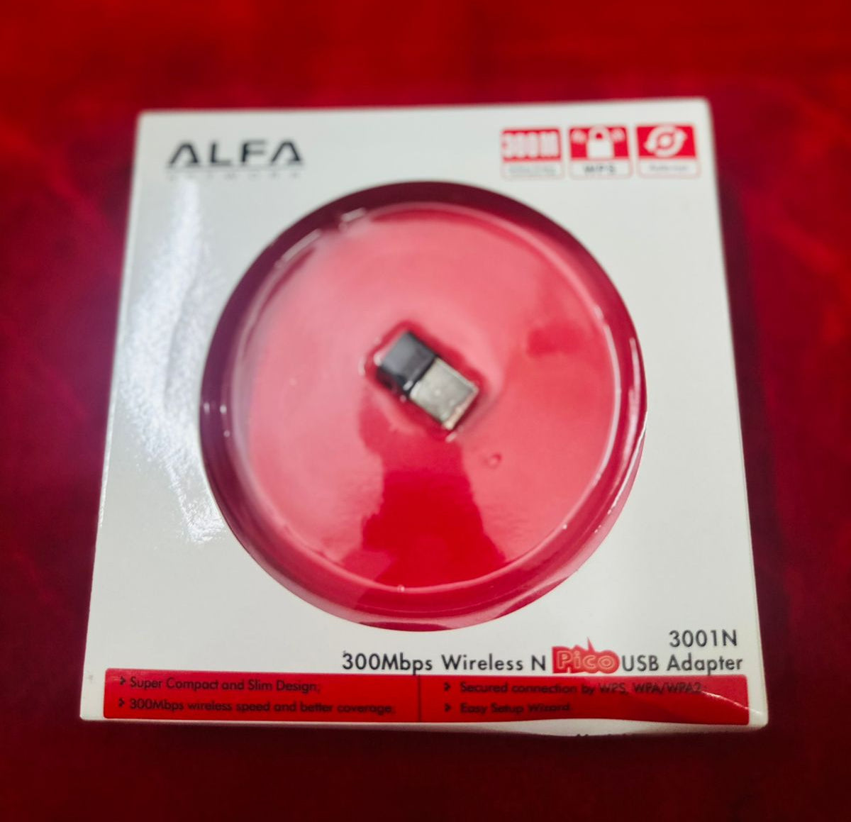 Alfa Mini USB WiFi Adapter | 300Mbps Wireless LAN Card for Computer & Laptop | Best Wireless Adapter