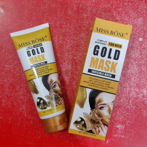 Miss Rose Original Gold Mask | Invisible Mask Collagen & 24k gold peel of facial mask repairing & Brightening & firming whitening complex - GlowLaa.com