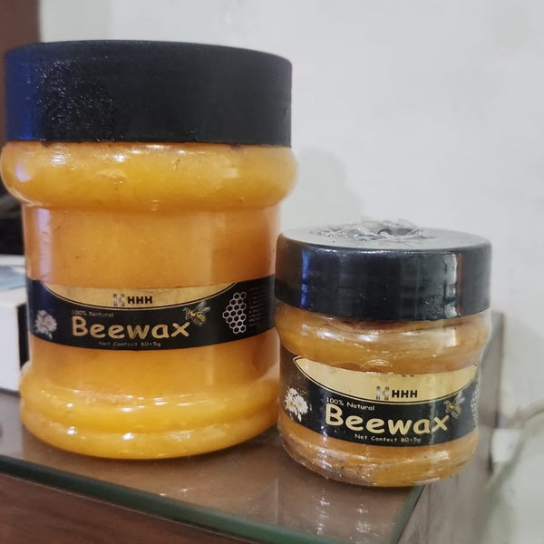 HHH Beewax 500g – Pure, Natural & Multipurpose Beekeeping Wax for DIY, Furniture Shining & Wood Polish - GlowLaa.com