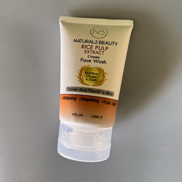 Acne Deep Cleansing Foam Facial Cleanser – Exfoliating Natural Rice Water Face Wash with Glutathione for Brightening, Oil Control, and Pore Refining – Gentle Daily Skincare for Acne-Prone & Sensitive Skin 120ml