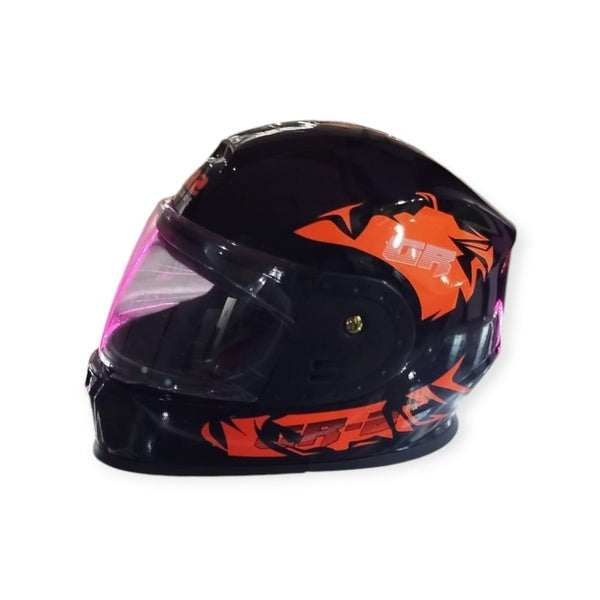 Stylish Helmet for Motorcycle Use Safety with Style | Upper Graphics: Random - GlowLaa.com