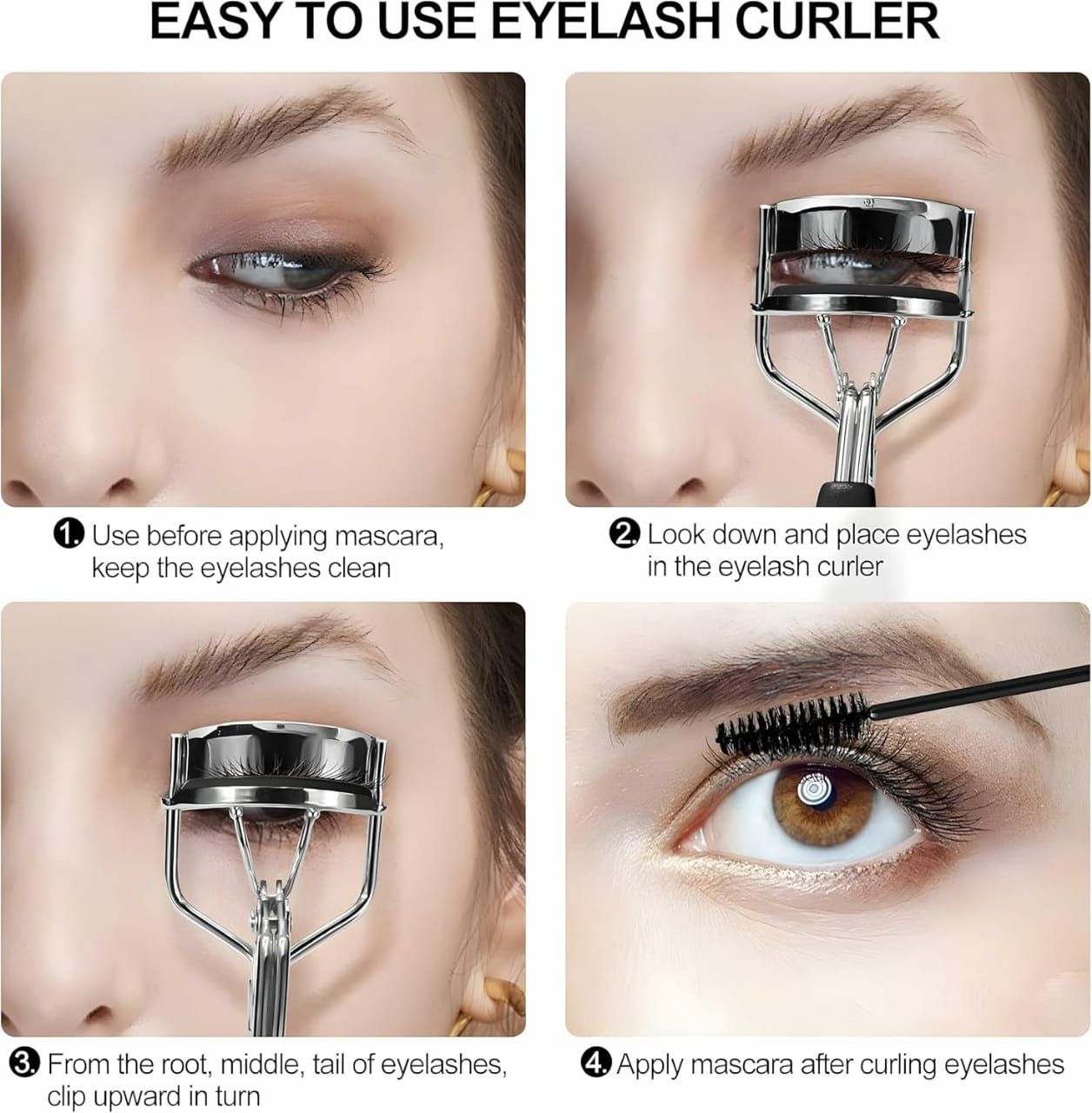 Long Lasting Eyelash Curler For Stunning Curls | Professional Lash Curler for Natural Lift & Curl