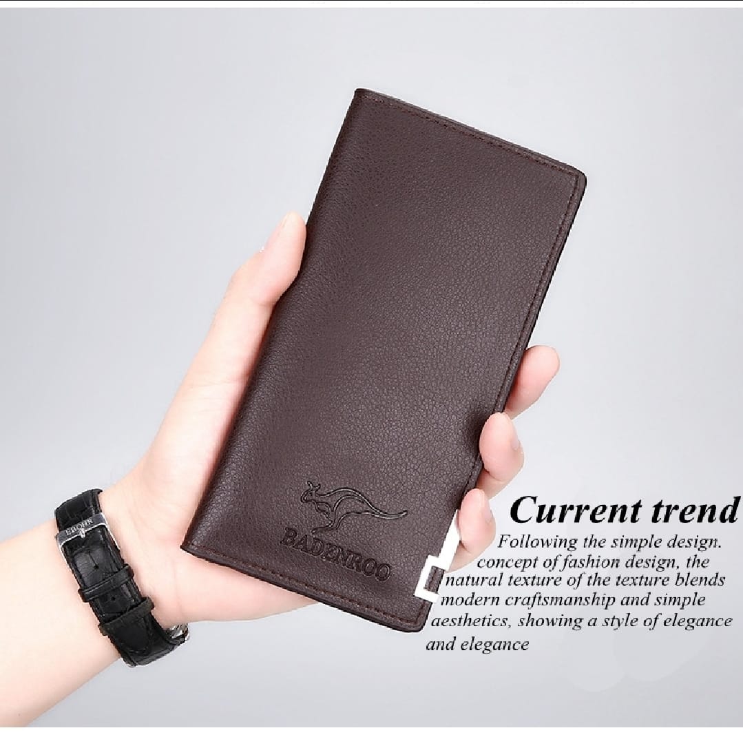 Kangro Ultra Slim Long Purse Wallet for Men | Wallet for Men - Black