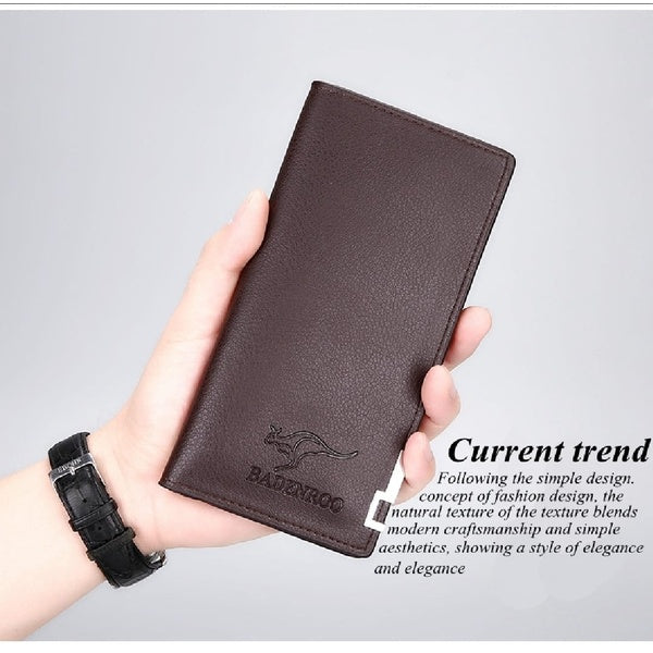 Kangro Ultra Slim Long Purse Wallet for Men | Wallet for Men - Black - GlowLaa.com