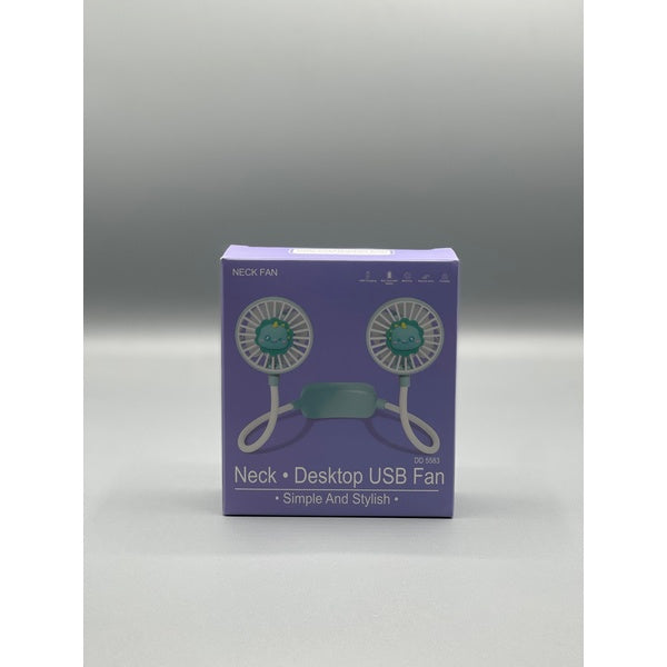 Mini Neck Fan – Portable USB Rechargeable Hands-Free Wearable Cooling Fan | Personal Airflow for Travel, Office & Outdoor Use - GlowLaa.com