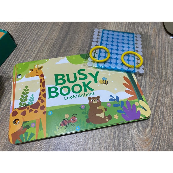 Montessori Baby Busy book My First Quiet Book Paste Early Learning Education Toy Children Toy Matching Game for Babies 2 , 3 Years (random book) - GlowLaa.com