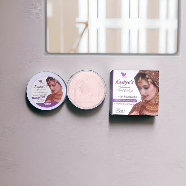 Kashee's Face Powder Foundation | Face Powder Foundation For Skin - Best Quality Makeup - Foundation For Girls - Kashee Face powder For Girls - Ivory Shade - GlowLaa.com