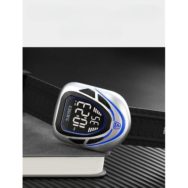 Skmei 1833 Digital Sports Men's Watch with LED Display, Waterproof, Multiple Time Zones, Stopwatch, Alarm, and Backlight for Outdoor, Sports, and Daily Casual Wear -(Without Box) | Smart Watch | Watch | Watch For Boys | - Black Orange