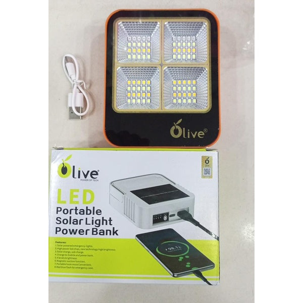 Outdoor Portable LED Solar Floodlight – Rechargeable 500W Spotlight Lantern for Camping, Emergency & Search Lighting - GlowLaa.com