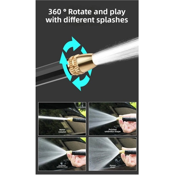 High-Pressure Hose Nozzle Gun Set – Adjustable Spray Watering Tool with Ergonomic Handle, Leak-Proof Design - GlowLaa.com