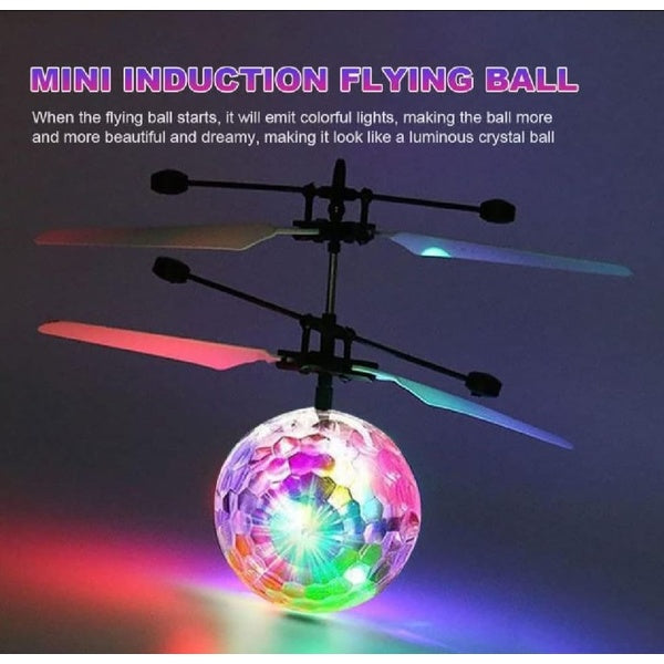 Hand Control Flying Ball with Motion Sensors, 3D Lights, Gravity Sensor, Multi Infrared Induction RC LED Light Helicopter Toy, USB Rechargeable Crystal Ball, Luminous Colorful Hovering Flying Ball for Boys and Girls, Indoor/Outdoor Kids Toy - GlowLaa.com