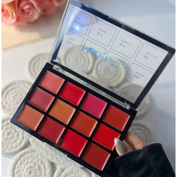 Mocallure 12-Color Lip Palette / Long-Lasting Professional Lip Kit for Every Mood - GlowLaa.com