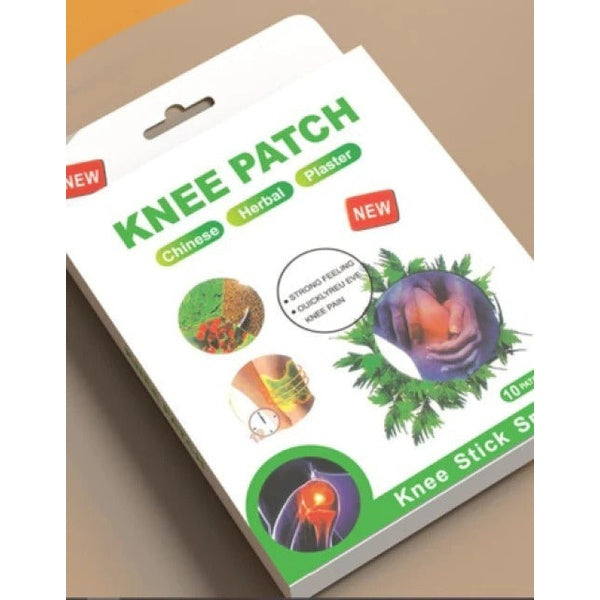 Herbal Knee Pain Relief Patch – Heat Therapy For Joint & Muscle Comfort, Natural Ingredients (Pack Of 10 Pcs) - GlowLaa.com