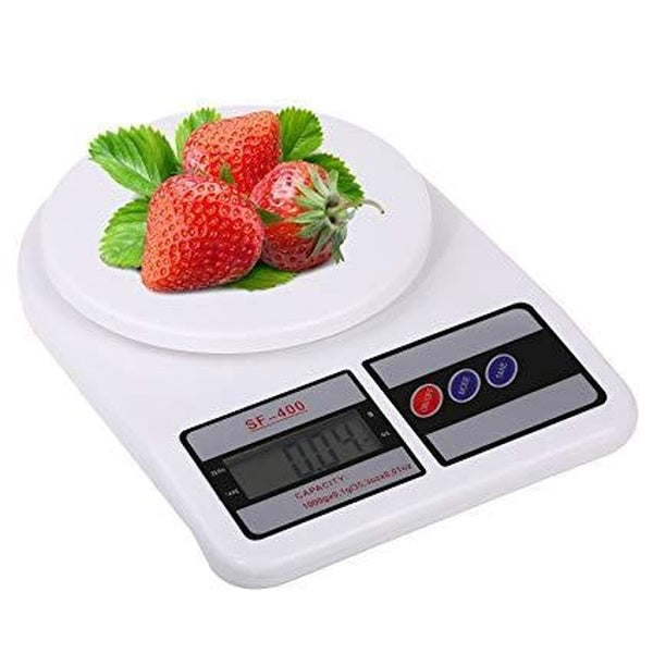 Best Imported Digital Food Kitchen Scale SF-400 With LCD Display | Grams and Ounces for Weight Loss, Baking, Cooking, Keto and Meal Prep, Medium, Stainless Steel weight Machine For Vegetable