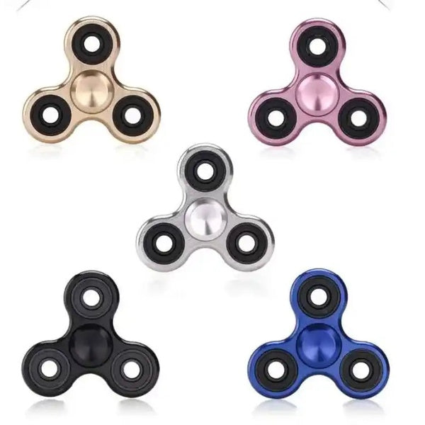 Fidget Spinner Stress Reducer Toy Metal Barring Multi Color. - GlowLaa.com
