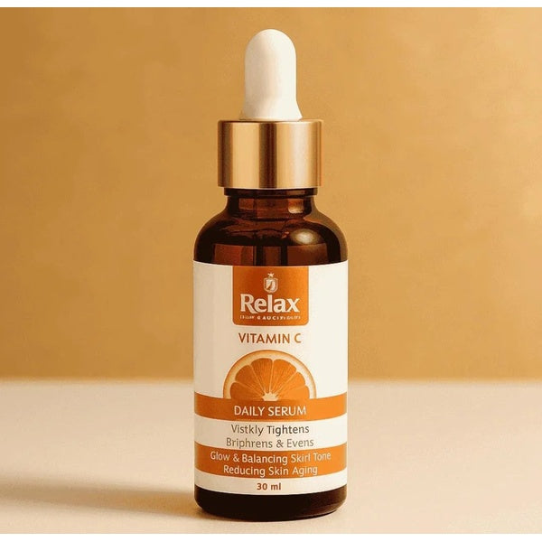 Relax Vitamin C Daily Face Serum – Brightening, Anti-Aging & Hydrating Formula For Healthy Radiant Skin (30ml) - GlowLaa.com