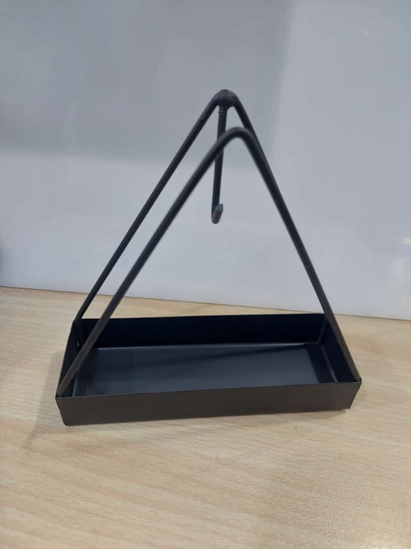 Mosquito Coil Holder Incense Burner Decorative Ornament Craft Triangle (Only black)