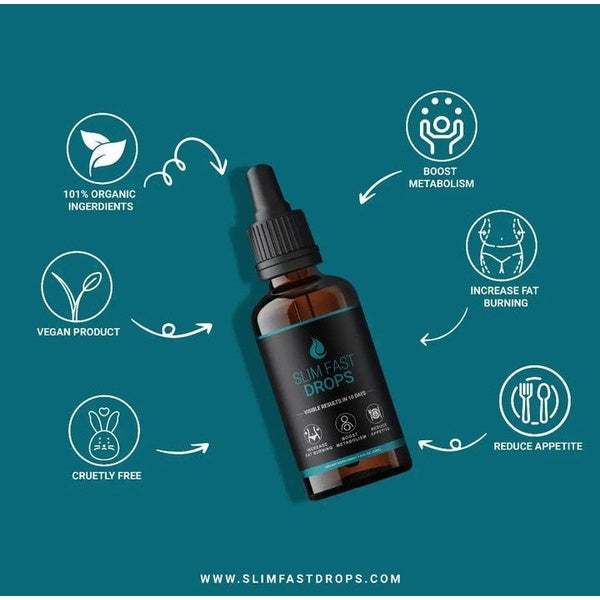 Slim Fast Drops – Easy & Effective Weight Loss Supplement - GlowLaa.com