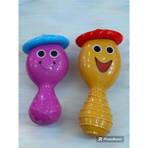 Huiye Child Shake Fun Toy Hand Baby Rattle And Shake Musical Toy Rattle For Kids ( 2PCS SET) - GlowLaa.com