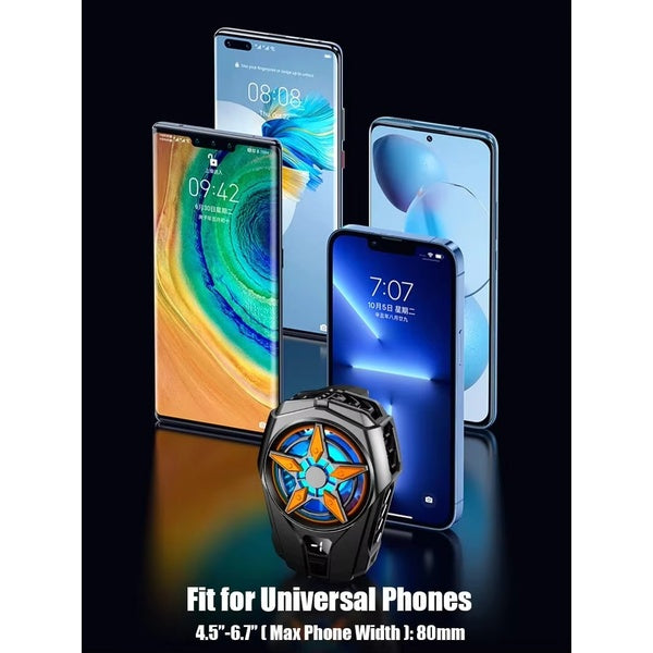 SL09 Practical Phone Cooler Fan, Easy To Carry, Smart Digital Display, Rear Phone Radiator, Fast Cooling ( Random Color ) - GlowLaa.com