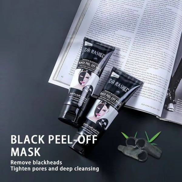 Dr. Rashel Deep Cleansing Blackhead Remover Peel-Off Face Mask – Purifying Charcoal Formula for Clearer, Smoother Skin – 100ml Tube for All Skin Types - GlowLaa.com