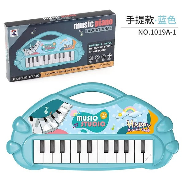 Stuffed Electronic Piano Keyboard Toys 13 Key Early Educational Instrument Electronic Organ for Kids Toys Musical Children Piano - Random Color - GlowLaa.com