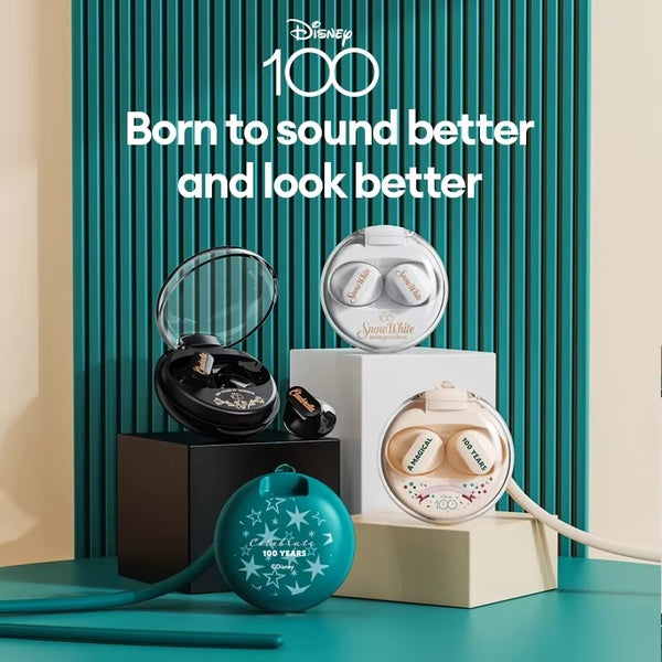 Disney 100 Anniversary Earbuds - Choice Disney QS-T1 Earphone Bluetooth 5.3 Wireless Headphones Low Latency Earbuds HIFI Stereo Sound 100th Anniversary Model ( Random Color ) - GlowLaa.com