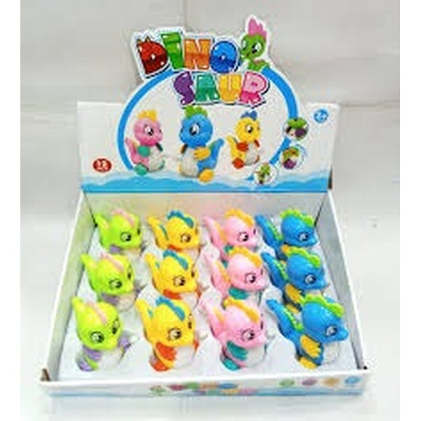 Dinosaur Windup Toy - Mini Dinosaur Dinky Toy – Cute Cartoon-Style Dino Figurine for Kids, Compact Handheld Shape Toy for Early Learning, Pretend Play & Collecting – Safe, Durable & Perfect for Toddlers - Random Color - 01pcs - GlowLaa.com