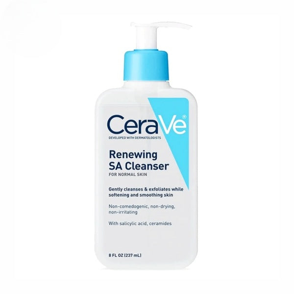 CeraVe Renewing SA Cleanser with Salicylic Acid – Exfoliating Face & Body Wash for Rough, Bumpy Skin (237ml) - GlowLaa.com