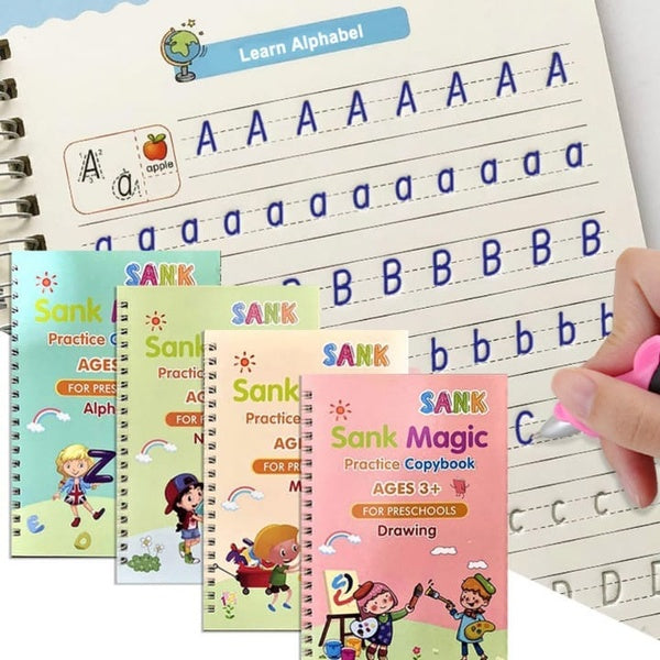 Magic Practice Tracing Book – Handwriting Learning Book for Preschool & Kindergarten Kids - GlowLaa.com