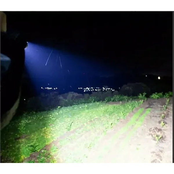 LED Flashlight YM-P19-TG (1 power + 1 large, acc. + TYPE-C) zoom