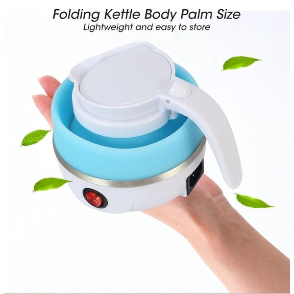 Foldable And Portable Teapot Water Heater Electric Kettle For Travel And Home Tea Pot Water Kettle Silica Gel Fast Water Boiling 600 Ml(random color ) - GlowLaa.com