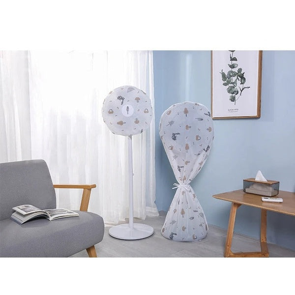 Decorative Fan Cover with Colorful Pattern Design – Dust Protection & Stylish Room Accent - GlowLaa.com