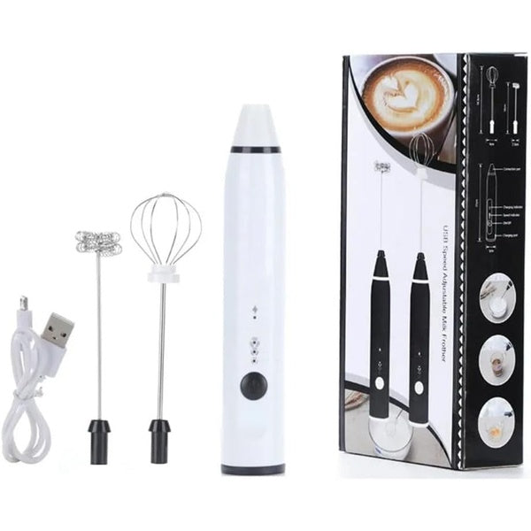 Rechargeable Electric Coffee Mixer Egg Beater Quick Frothing Action - GlowLaa.com