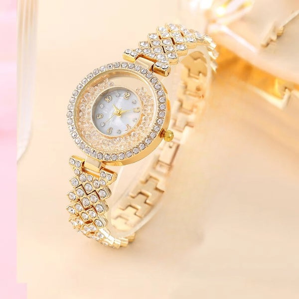Fashion Watch Popular Fashion Diamond Women's Watch Quartz Leisure Watches for Women Luxury Watch (Without Box) - GlowLaa.com