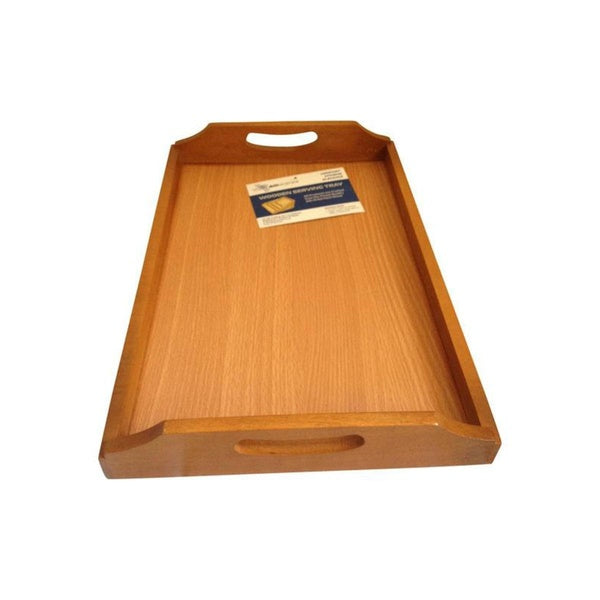 Large Wooden Serving Tray – Strong, Stylish, and Perfect for Serving Food, Drinks, and Decorating Your Home - GlowLaa.com