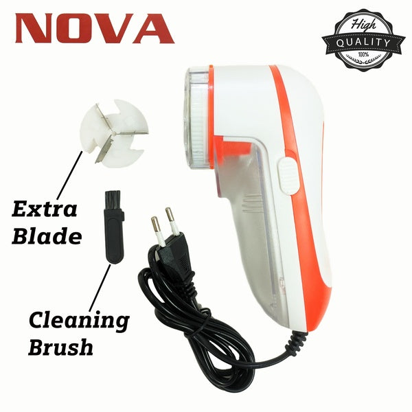 New NOVA NLR-208 Electric Fabric Lint Remover – Rechargeable, High-Speed Rotary Blades - GlowLaa.com