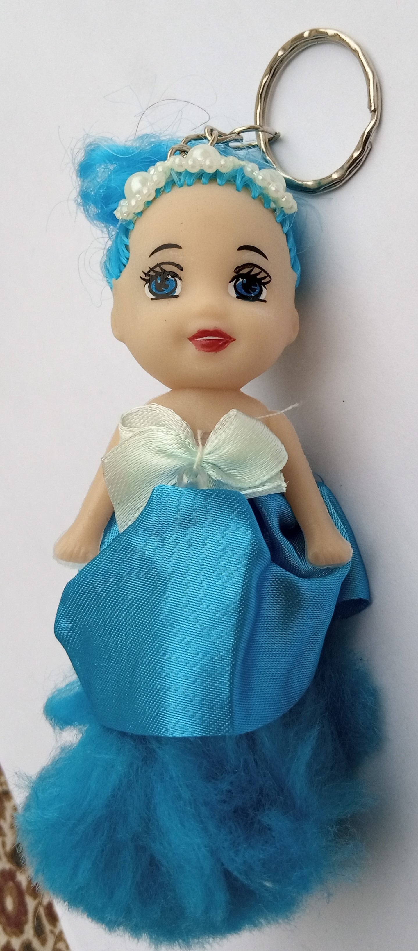 1Pcs Beautiful Baby Doll Keychain/Keyring for Girls & Womr Bike, Car, Bag & Handbag Accessories (Random coloen, fors)