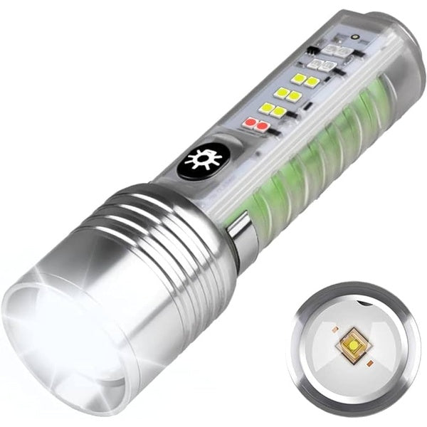 Coba Mini LED Torch Light - Coba CB 1658 – Super Bright Handheld Tactical Light | Multiple Modes | Zoom-able Electric Flashlight for Camping, Hiking & Cycling ( Random Color ) - GlowLaa.com