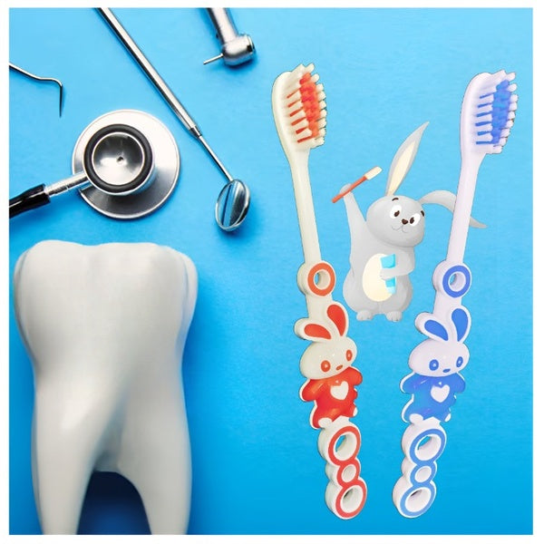 Dr. Jones Baby Teeth Brush – Pack of 3 | Soft Bristles | Gentle Oral Care for Infants and Toddlers (Random color) - GlowLaa.com