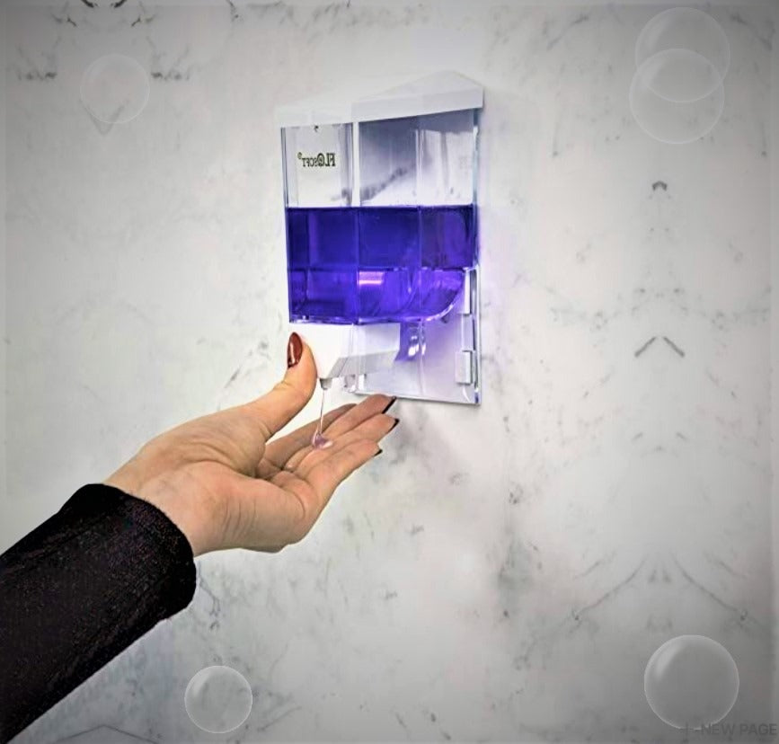 FLOSoft Wall Mounted Liquid Soap / Sanitiser / Shampoo Despencer (500 ML)