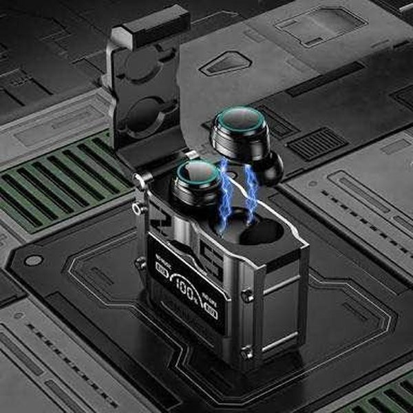 M25 Bluetooth 5.3 Wireless Earbuds – HiFi Sound, LED Battery Display, 40 Hours Backup, Noise Cancelling, Touch Control, Waterproof - GlowLaa.com