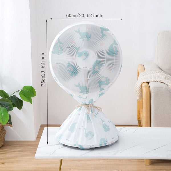 High Quality Dustproof All-inclusive Electric Fan Dust Cover Household Floor Fan Cover Protective Cover Stand Fan - 01 PCs - Random Print - GlowLaa.com