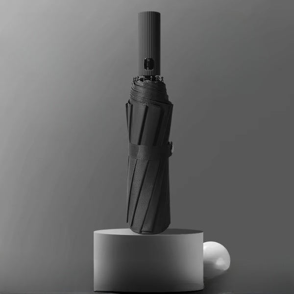 Compact Travel Umbrella with Windproof Design Gray Ghana - GlowLaa.com