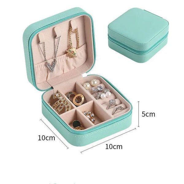 Jewellery Storage Box leather Jewelry Stand Earrings Ring Box Cosmetics Beauty Container Organizer (random color)Made in China - GlowLaa