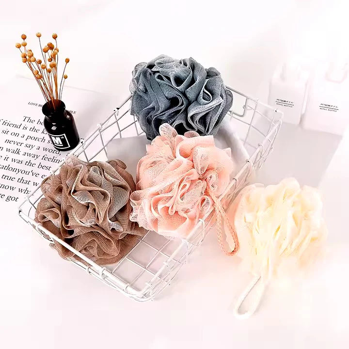 (1 pcs)Soft Mesh Bath Sponge Loofah 50gm – Exfoliating Body Scrubber random color